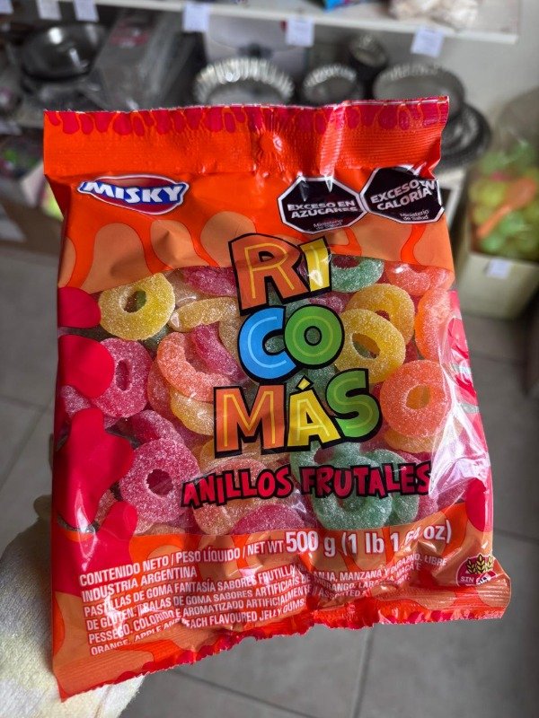 Producto - Gomitas Misky Anillos frutales x 500 grs