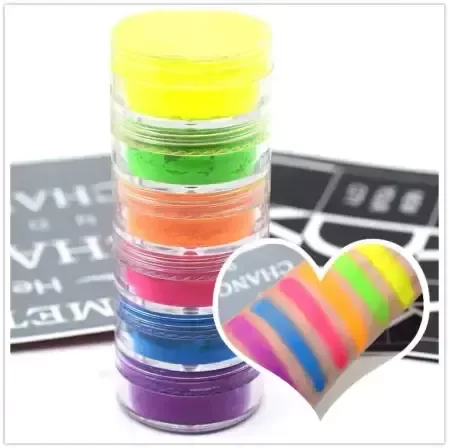 Producto - POLVO NEON FLUOR PARA UÑA Y MAQUILLAJE