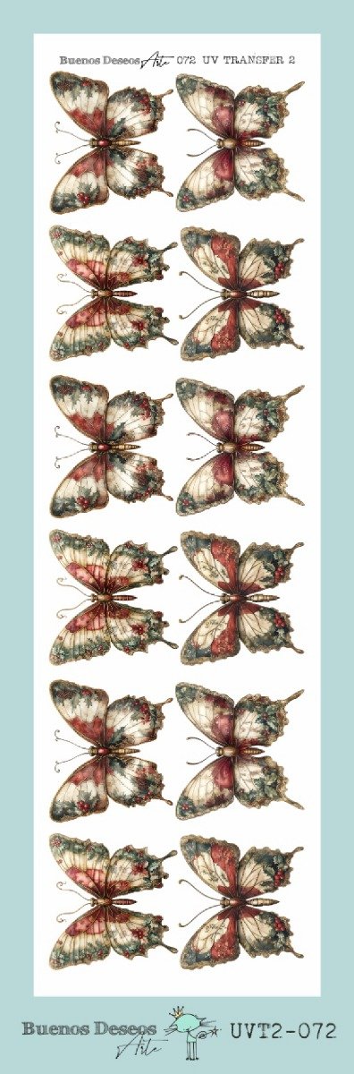 Producto - NAVIDAD - Lamina DECO TRANSFER FACIL UVT2 072 8,5x28cm