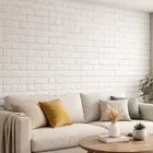 Producto - Placa 3D Autoadhesiva Ladrillo Blanca- 77 x 70 cm