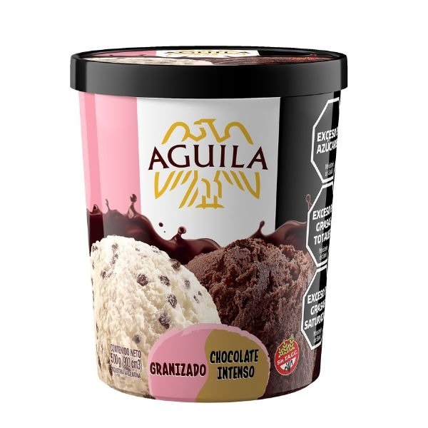 Producto - GELATO XL AGUILA GRANIZADO DUO CHOCOLATE INTENSO POTE X520G