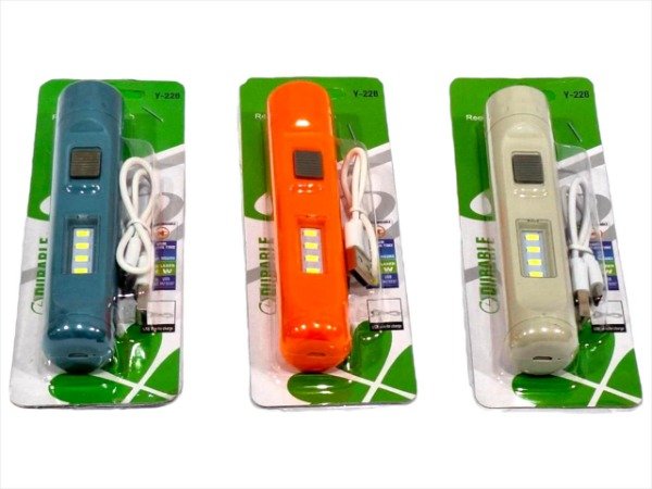Producto - LINTERNA RECARGABLE USB 3DH-1724