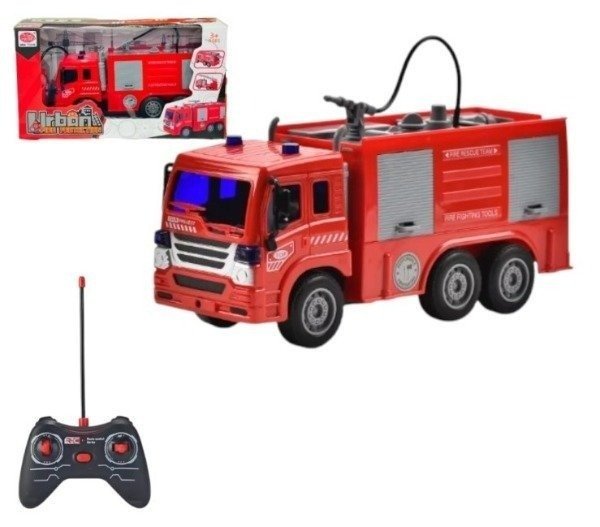 Producto - Camión de bomberos inalámbrico a control remoto(LUZ y AGUA)