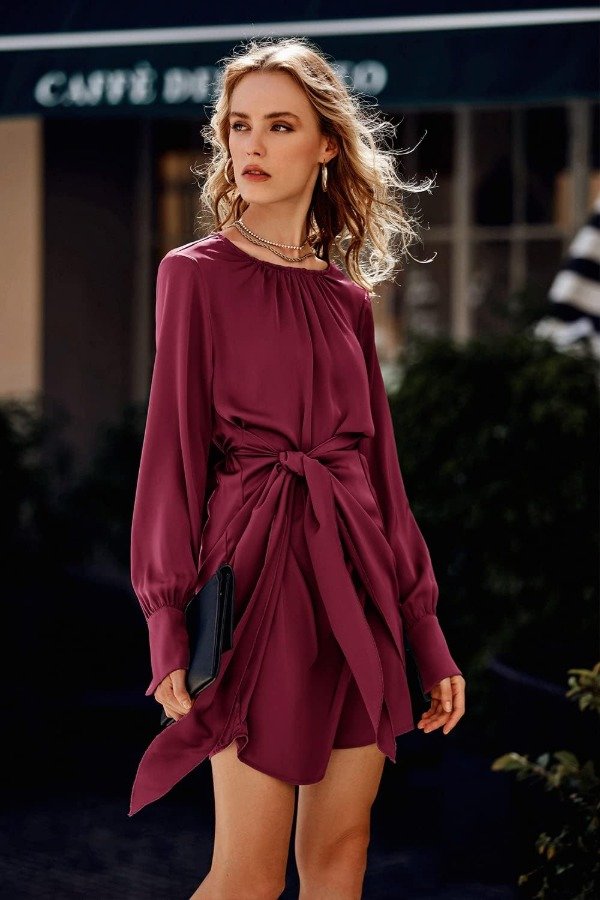 Producto - Vestido bordo L