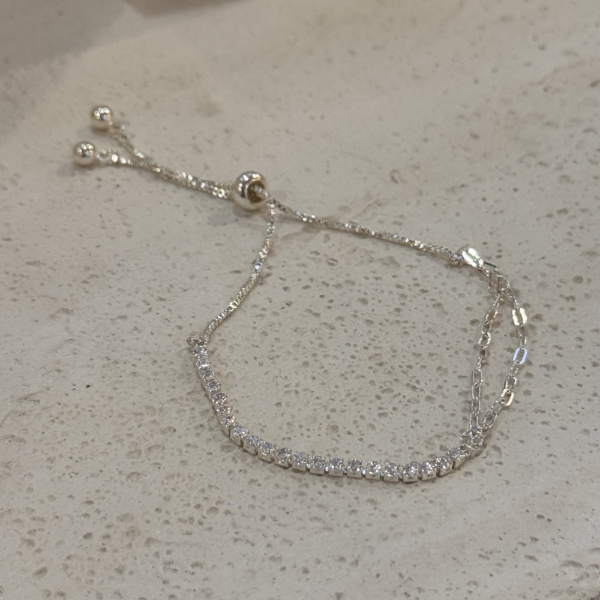 Producto - Pulsera doble strass AB