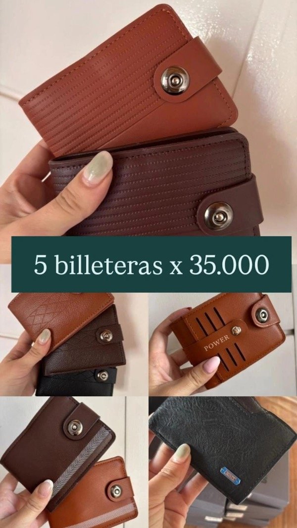 Producto - 8 billeteras de hombre