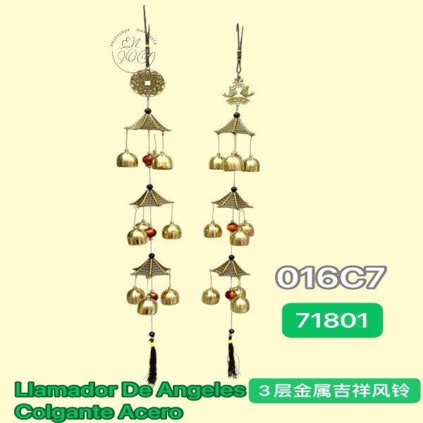 Producto - Llamador De Angeles Colgante Acero 016C7