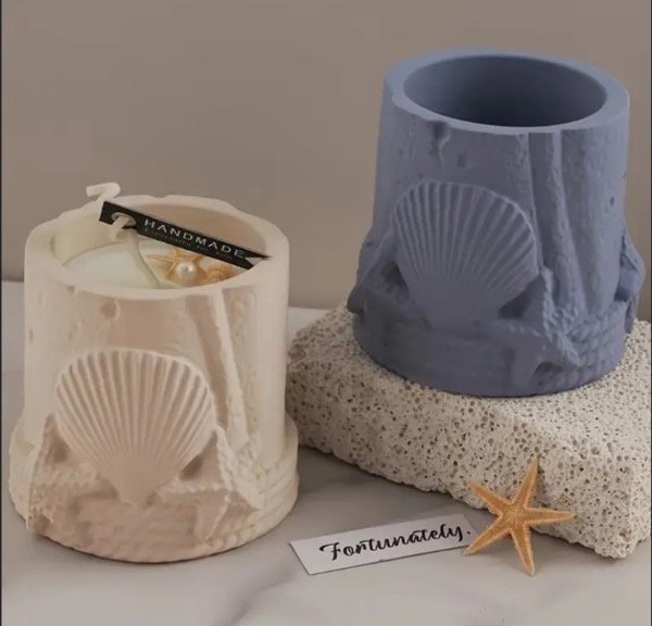 Producto - MOLDE SILICONA PORTAVELA/MACETA CARACOLES