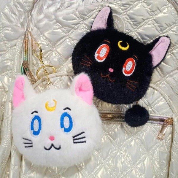 Producto - Monedero llavero peluche Sailor Moon Luna y Artemis cada uno