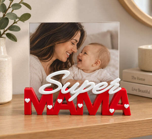 Producto - Porta Retrato decorativo SUPER MAMA / PAPA - 1