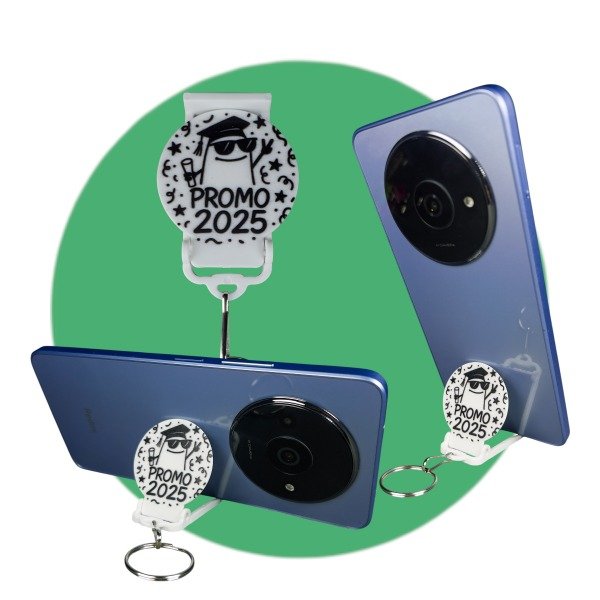 Producto - 100u Llaveros Apoya Celular Egresados Promo Personalizado