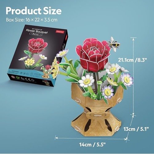 Producto - ROMPECABEZAS FLORES 3D - ROSA (120 PIEZAS) - 4