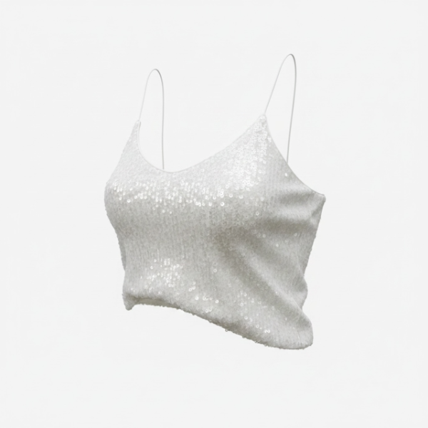 Producto - TOP LENTEJUELAS CIARI BLANCO 0235