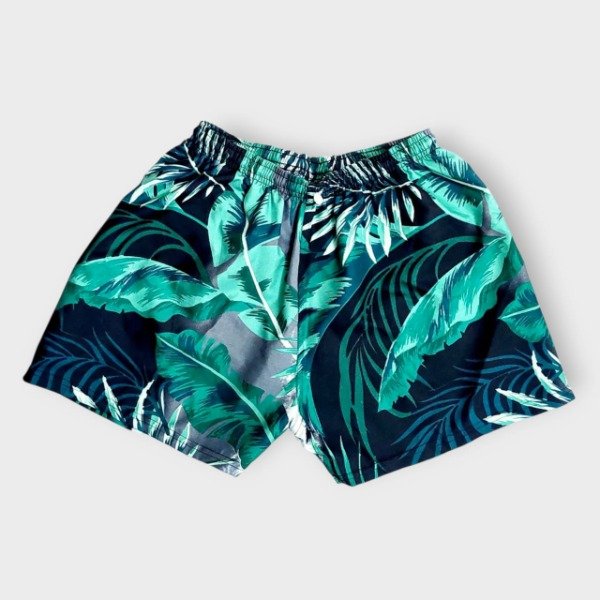 Producto - Short de Baño con Suspensor Hombre Verde con Negro T1, T4