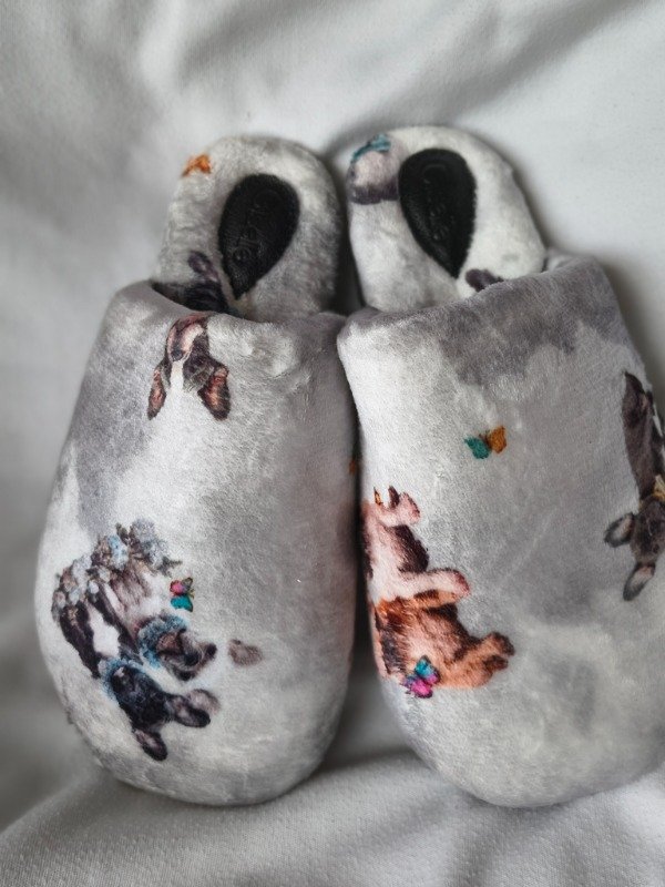 Producto - Perritos. Pantuflas Polar Soft