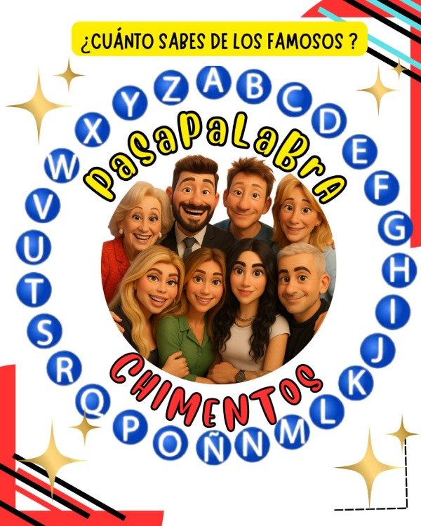 Producto - PASAPALABRAS. CHIMENTOS. CUÁNTO SABES DE LOS FAMOSOS