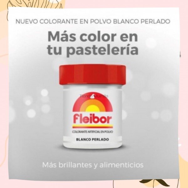 Producto - Colorante Blanco Fleibor Perlado en Polvo 4gr Polvo NACAR