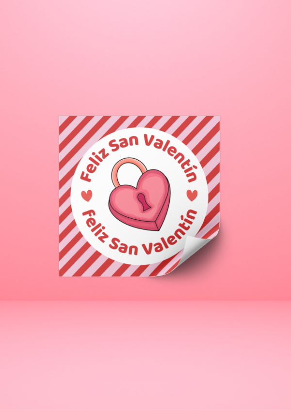 Producto - Adhesivo San Valentin:  X35 UND (4X4) TEMATICA C11