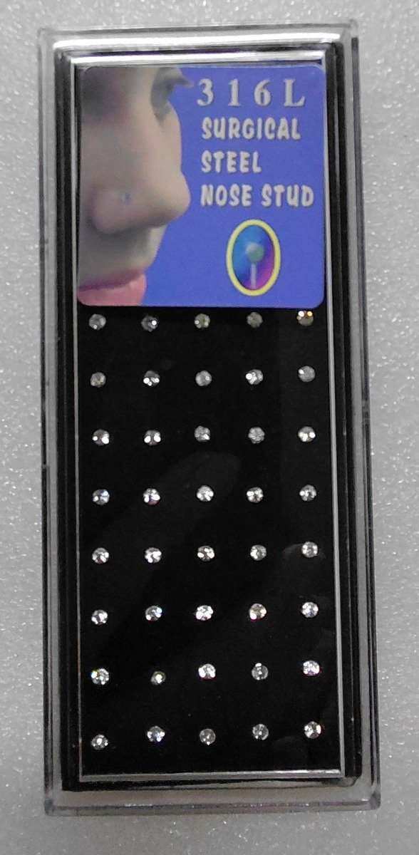 Producto - Piercing c/strass recto PI 82 DNB 2/26