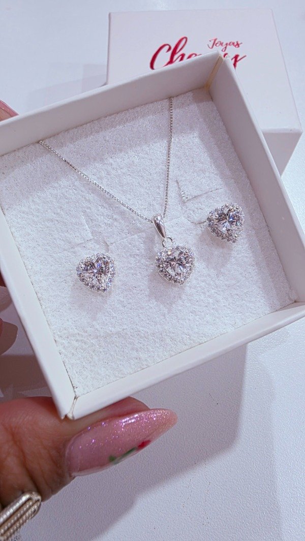 Producto - Conjunto corazon blanco PL - 0
