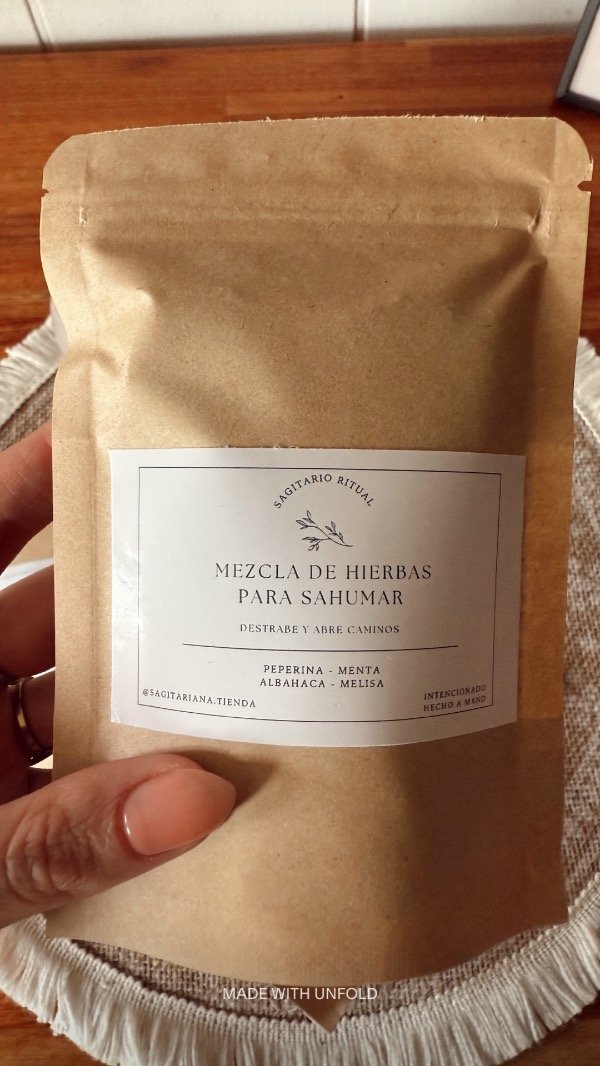 Producto - Mezcla de hierbas para sahumar - Destrabe y abre caminos