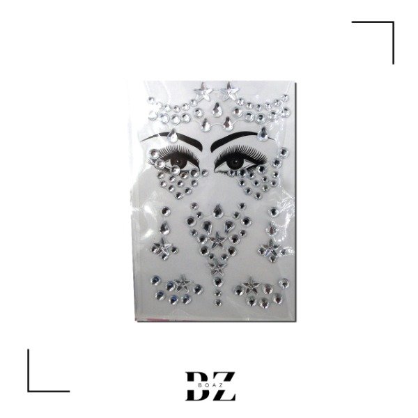 Producto - STICKER FACE X 12 CARD EN BLISTER GRANDE TRANSP.. - 1948-2