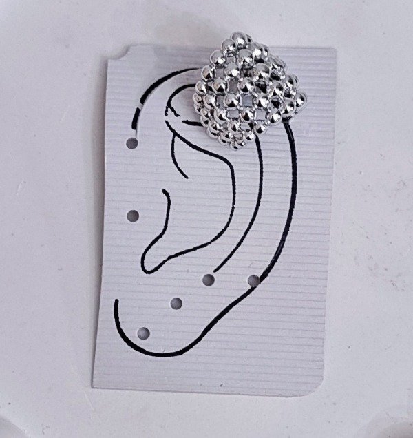 Producto - Cuff Acero con Pelotitas