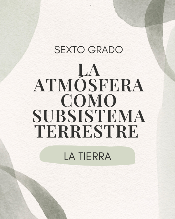 Producto - La Atmósfera como Subsistema Terrestre