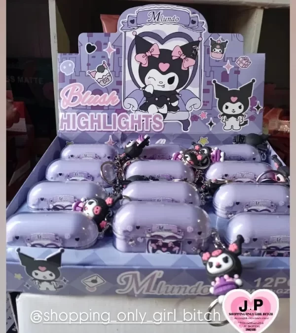 Producto - Rubor + iluminador Airpods Kuromi Llavero