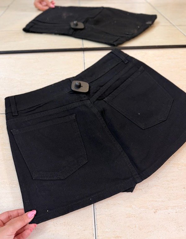 Producto - POLLERA SHORT JEAN NEGRO TOLEDO - 4