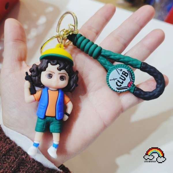 Producto - LLAVERO DE GOMA DUSTIN 2 STRANGER THINGS