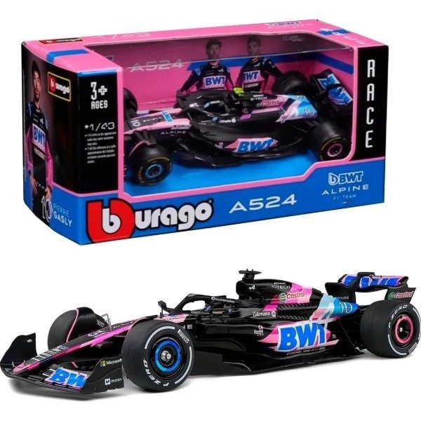Producto - Burago 1:43 Race BWT Alpine Formula 1 F1 Team Gasly/Ocon