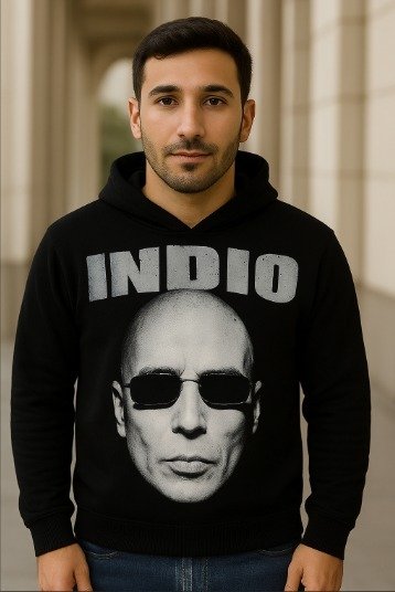 Producto - Buzo INDIO CARA - Brilla en la oscuridad y rompe con todo