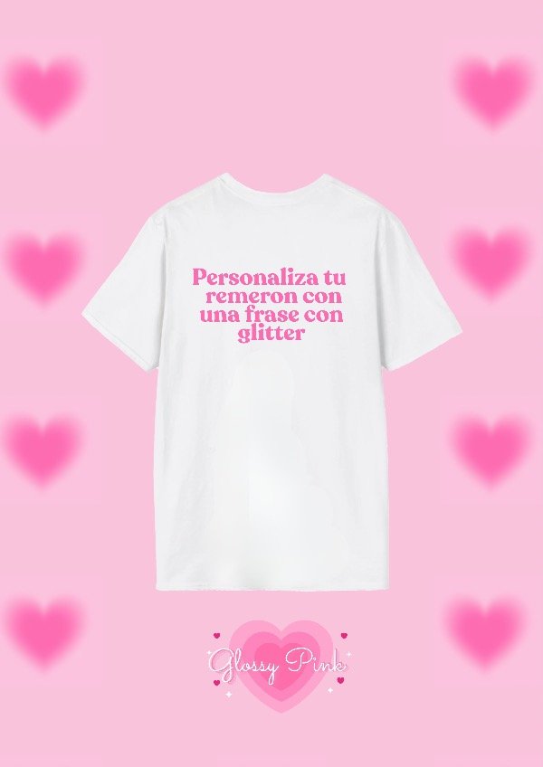 Producto - Personaliza tu Remeron con una frase con Vinilo Textil Glitter