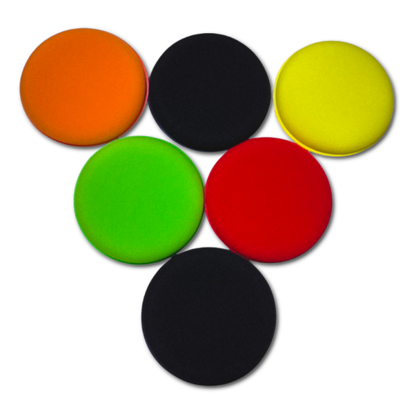 Producto - SET X6 APLICADOR PAD DE POLIESPUMA 10X2CM-COLORES MIXTOS 9215 - 1