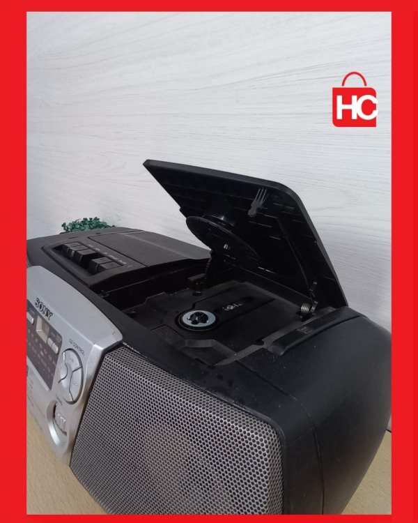 Producto - Radio grabador portatíl Sony CFD-V5 con CD, cassette y radio AM/FM - 5