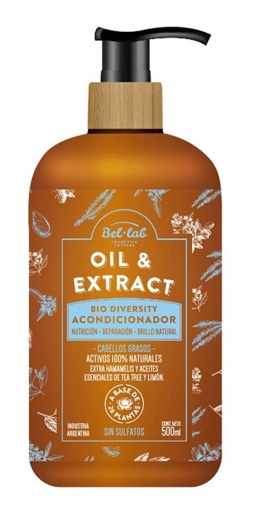 Producto - Acondicionador Natural Sin Sulfatos Vegano Sin Gluten Bel Lab 500 ml
