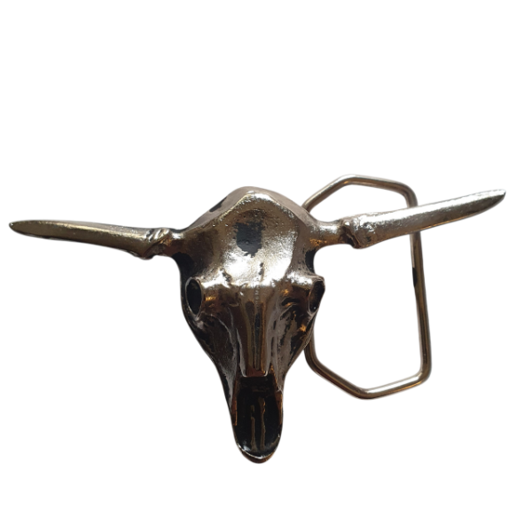 Producto - Hebilla Cuerno plateada clara