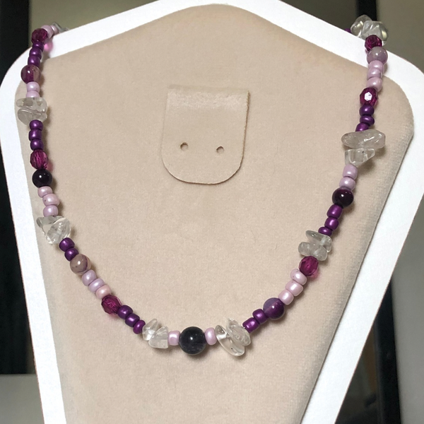 Producto - Collar ágatas y cristal