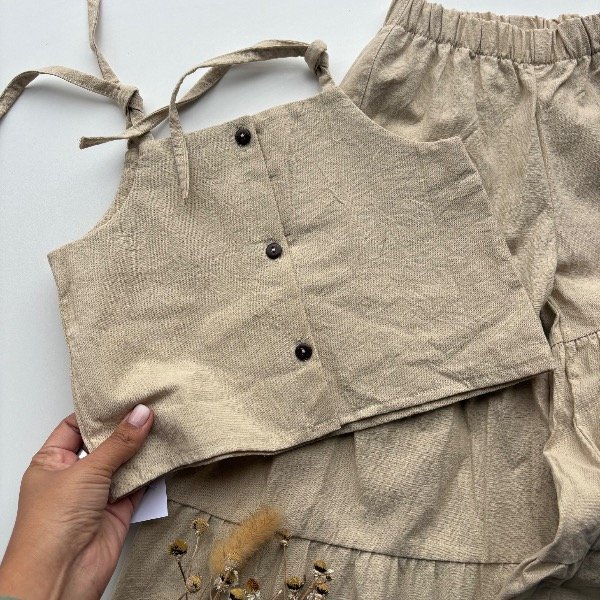 Producto - Conjunto ALELI en color Beige línea niñas 4 al 12 - 1