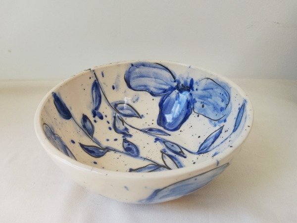 Producto - Ensaladera Flor azul