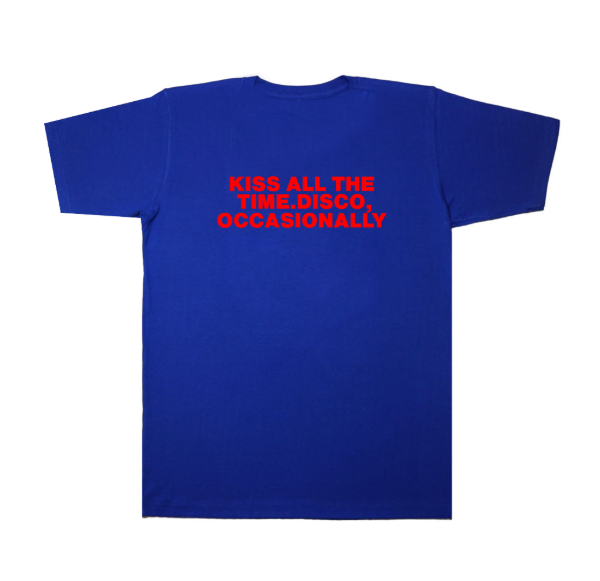Producto - Remera Harry Styles Kiss all the time azul