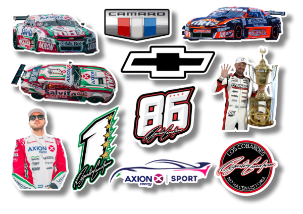 Producto - Calcomanías Stickers Agustin Canapino Chevrolet