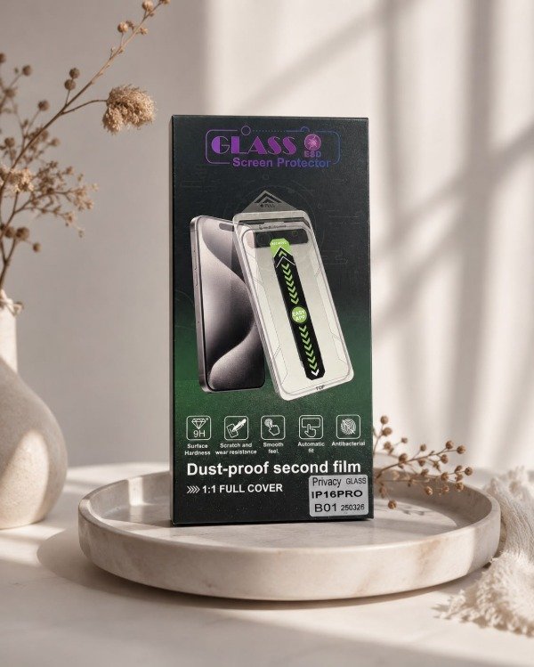 Producto - Glass anti espia con colocador premium - 0