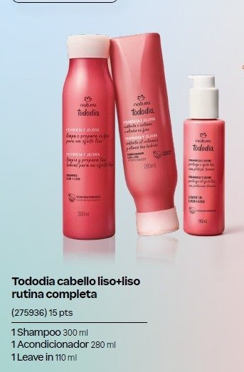 Producto - Tododia cabello liso+liso rutina completa - Natura