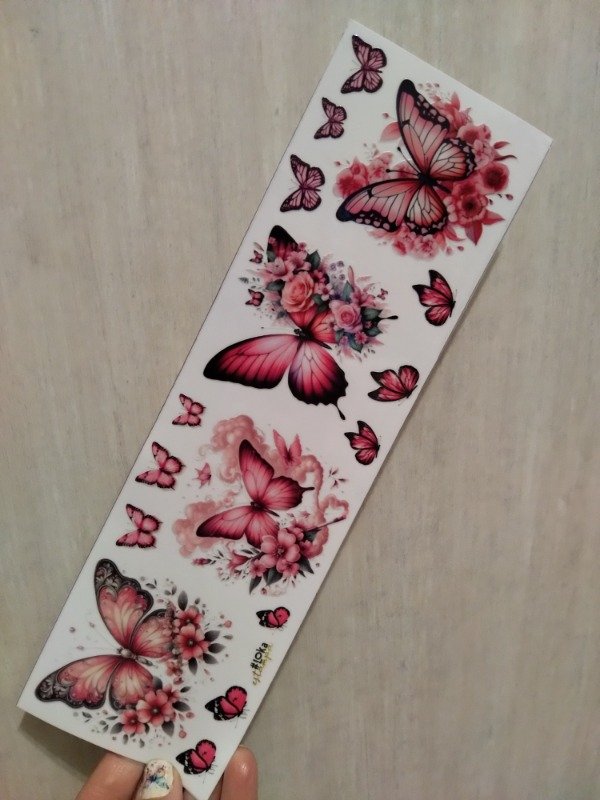 Producto - UV Tiras 8x28cm Mariposas #7