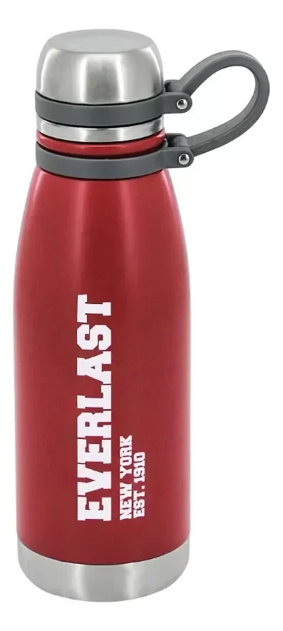 Producto - Botella Agua Térmica Acero Inoxidable Everlast 650 Ml 18393 Color roja