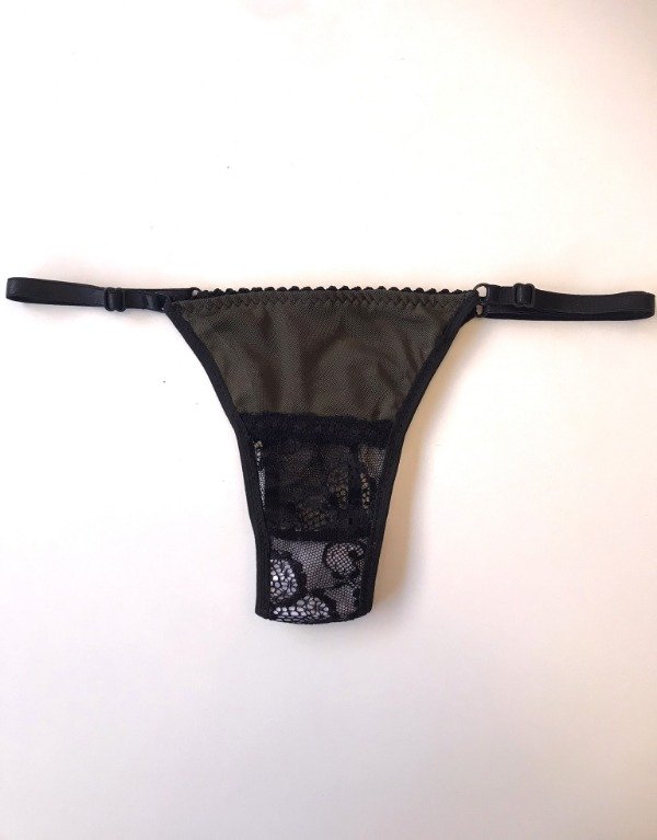 Producto - Regulable Daisy D5 microtul verde militar/puntilla. - 3