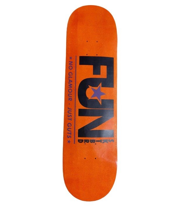 Producto - Tabla de Skate Institucional Naranja Guatambú Fun Skateboards