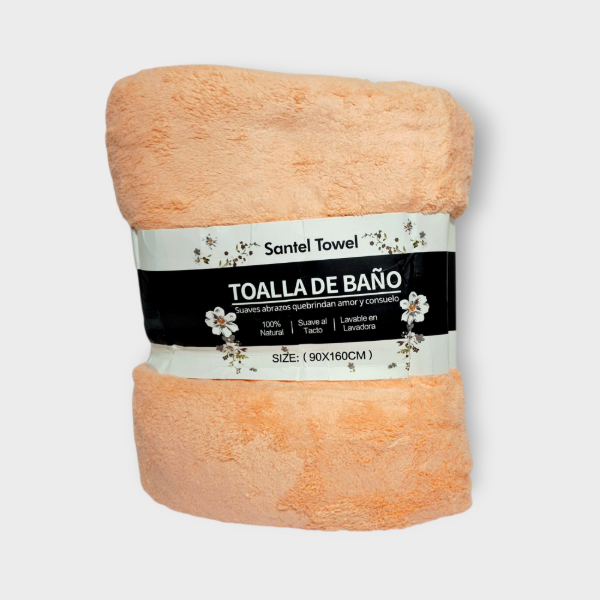 Producto - Toalla de Baño Santel Liso 90x160cm Coral